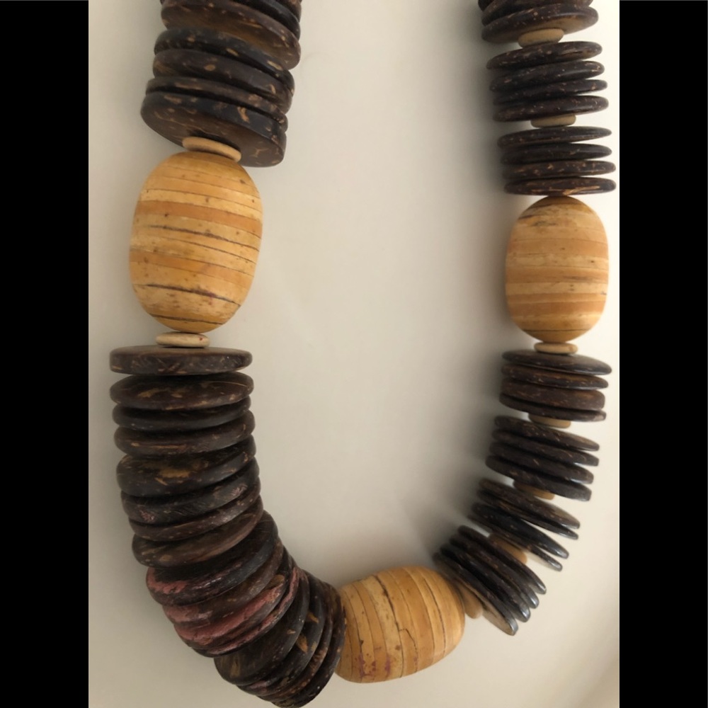 BAMBOO DISC NECKLACE